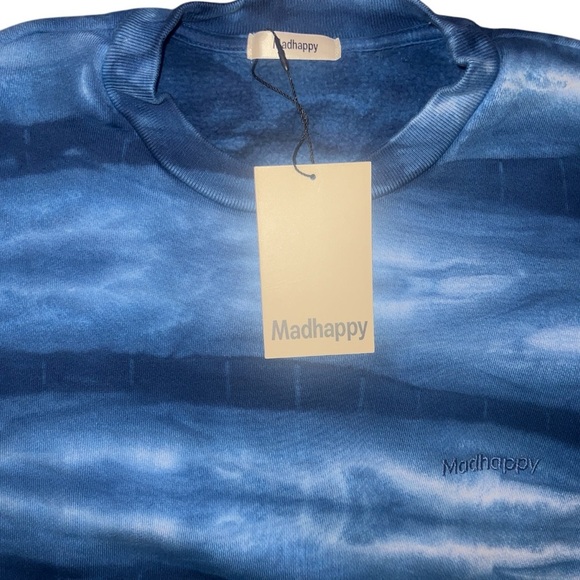 MadHappy Unisex LIMITED HERITAGE TIE DYE CREWNECK | Blue | NEW/NWT!!💙💙 - Picture 5 of 10